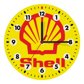 Πρατήριο καυσίμων SHELL, Ρολόι τοίχου ξύλινο (20cm)