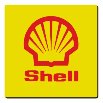 Πρατήριο καυσίμων SHELL, Τετράγωνο μαγνητάκι ξύλινο 6x6cm
