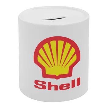 Πρατήριο καυσίμων SHELL, Κουμπαράς πορσελάνης με τάπα