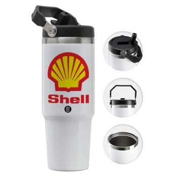 Πρατήριο καυσίμων SHELL, Θερμός Ανοξείδωτο 30oz με χερούλι