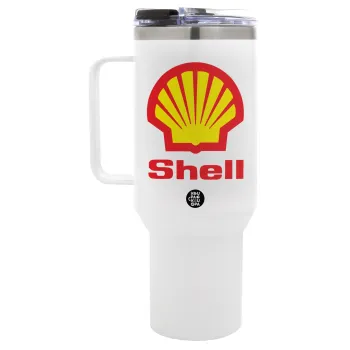 Πρατήριο καυσίμων SHELL, Mega Tumbler με καπάκι, διπλού τοιχώματος (θερμό) 1,2L