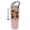 Pink color, 890ml (30oz) stainless Steel Tumbler with Handle