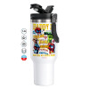 Mega Stainless steel Tumbler with lid, double wall 1,2L