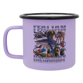 Italian Brainrot, Κούπα Μεταλλική εμαγιέ ΜΑΤ Light Pastel Purple 360ml