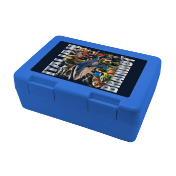 Italian Brainrot, Παιδικό δοχείο κολατσιού ΜΠΛΕ 185x128x65mm (BPA free πλαστικό)