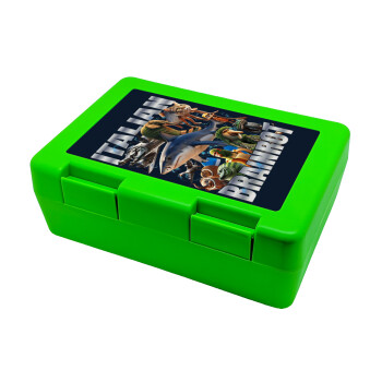 Italian Brainrot, Children's cookie container GREEN 185x128x65mm (BPA free plastic)