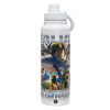 1L Stainless Steel Thermal Bottle with Phone Holder & Double Wall Insulation