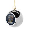 Silver 8cm Christmas tree ball ornament