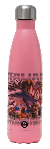 Italian Brainrot — Metal mug thermos Pink Mat (Stainless steel), double wall, 500ml