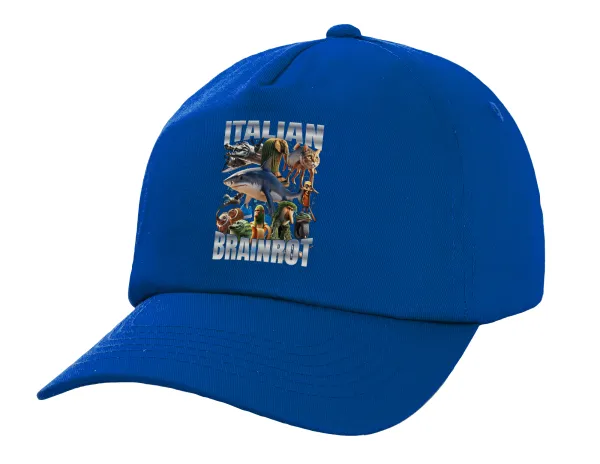 Italian Brainrot — Twill Children's Cap, ROYAL BLUE (100% COTTON, CHILDREN, UNISEX)