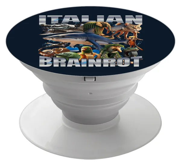 Italian Brainrot — Phone Holders Stand  Λευκό Βάση Στήριξης Κινητού στο Χέρι