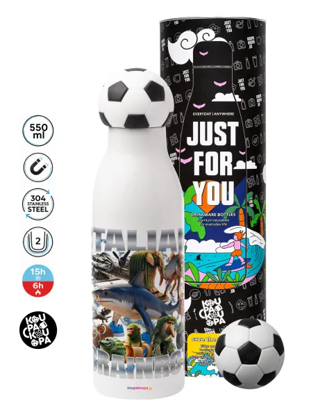 Italian Brainrot — Soccer Metal mug thermos, double wall, 550ml