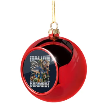 Italian Brainrot, Christmas tree ball Red 8cm