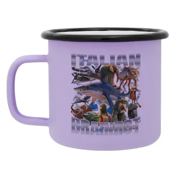 Italian Brainrot, Κούπα Μεταλλική εμαγιέ ΜΑΤ Light Pastel Purple 360ml