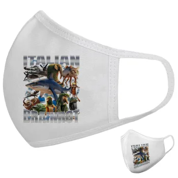 Italian Brainrot, Μάσκα υφασμάτινη υψηλής άνεσης παιδική (Δώρο πλαστική θήκη)