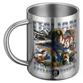 Italian Brainrot, Ανοξείδωτη Μεταλλική Κούπα 450ml - Διπλού Τοιχώματος