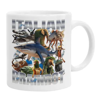 Italian Brainrot, Ceramic coffee mug, 330ml