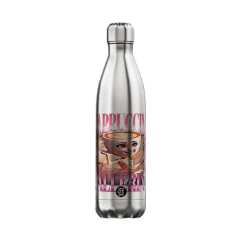 BALLERINA CAPUCHINA FUNK, Inox (Stainless steel) hot metal mug, double wall, 750ml