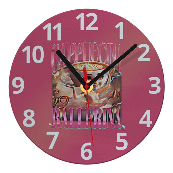 BALLERINA CAPUCHINA FUNK, Ρολόι τοίχου γυάλινο (20cm)