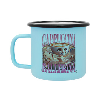 BALLERINA CAPUCHINA FUNK, Κούπα Μεταλλική εμαγιέ ΜΑΤ σιέλ 360ml