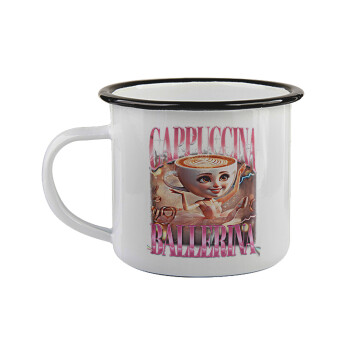BALLERINA CAPUCHINA FUNK, Κούπα εμαγιέ με μαύρο χείλος 360ml