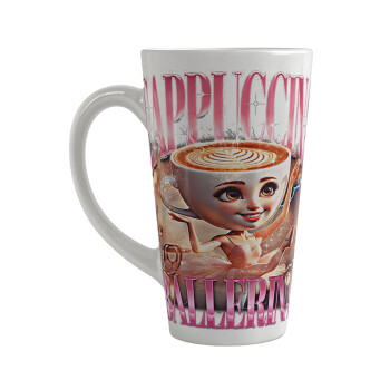 BALLERINA CAPUCHINA FUNK, Κούπα κωνική Latte Μεγάλη, κεραμική, 450ml