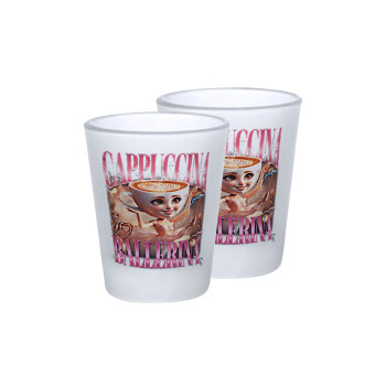 BALLERINA CAPUCHINA FUNK, Σφηνοπότηρα γυάλινα 45ml του πάγου (2 τεμάχια)