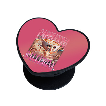 BALLERINA CAPUCHINA FUNK, Phone Holders Stand  καρδιά Μαύρο Βάση Στήριξης Κινητού στο Χέρι