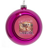 Purple Christmas tree ornament bauble 8cm
