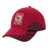 Adult Cap RACING Ultimate Red/Black, (100% COTTON DRILL, ADULT, UNISEX, ONE SIZE ADULT)