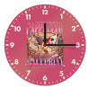 Wooden wall clock (20cm)