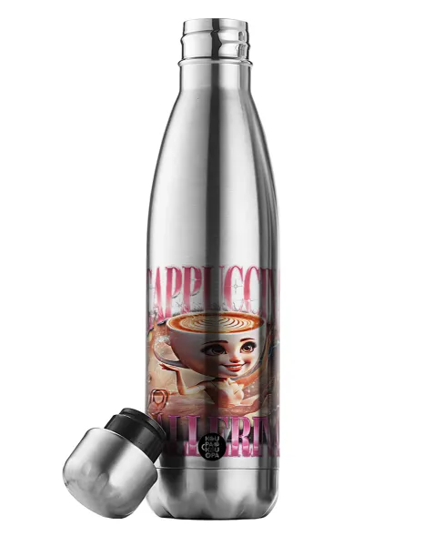 BALLERINA CAPUCHINA FUNK — Μεταλλικό παγούρι θερμός Inox (Stainless steel), διπλού τοιχώματος, 500ml