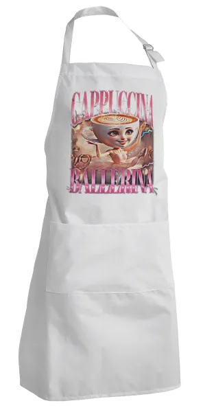 BALLERINA CAPUCHINA FUNK — Adult Chef Apron (with sliders and 2 pockets)
