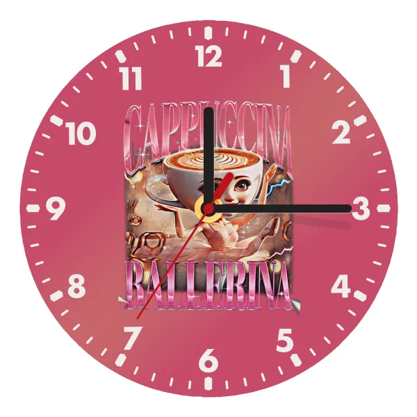 BALLERINA CAPUCHINA FUNK — Ρολόι τοίχου ξύλινο (20cm)