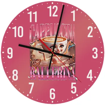BALLERINA CAPUCHINA FUNK, Ρολόι τοίχου ξύλινο (30cm)