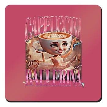 BALLERINA CAPUCHINA FUNK, Τετράγωνο μαγνητάκι ξύλινο 9x9cm