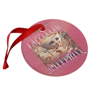 BALLERINA CAPUCHINA FUNK, Στολίδι Χριστουγεννιάτικο στολίδι γυάλινο 9cm