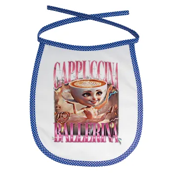 BALLERINA CAPUCHINA FUNK, Σαλιάρα μωρού αλέκιαστη με κορδόνι Μπλε