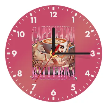 BALLERINA CAPUCHINA FUNK, Ρολόι τοίχου ξύλινο (20cm)