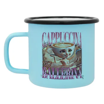 BALLERINA CAPUCHINA FUNK, Κούπα Μεταλλική εμαγιέ ΜΑΤ σιέλ 360ml