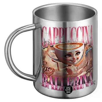 BALLERINA CAPUCHINA FUNK, Ανοξείδωτη Μεταλλική Κούπα 450ml - Διπλού Τοιχώματος