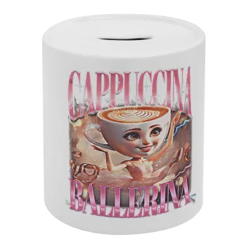 BALLERINA CAPUCHINA FUNK, Κουμπαράς πορσελάνης με τάπα