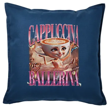 BALLERINA CAPUCHINA FUNK, Sofa cushion Blue 50x50cm includes filling
