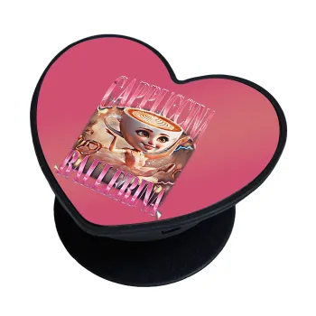 BALLERINA CAPUCHINA FUNK, Phone Holders Stand  καρδιά Μαύρο Βάση Στήριξης Κινητού στο Χέρι