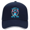 DRILL Adult Ultimate Hat BLUE/WHITE, (100% COTTON, ADULT, UNISEX, ONE SIZE)