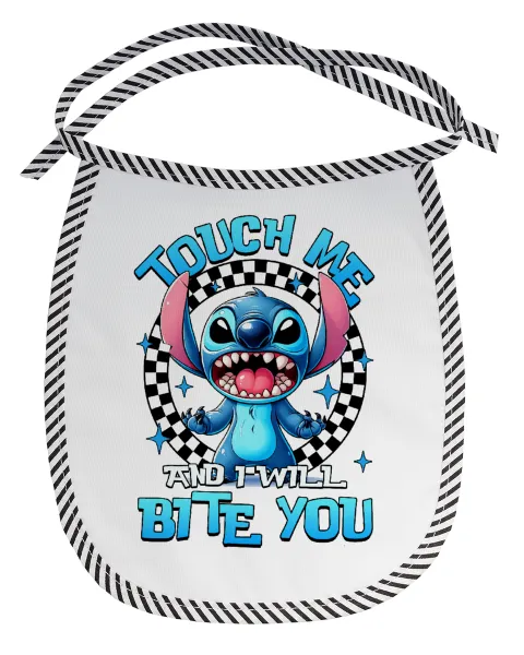 Stitch Touch Me And I Will Bite You — αλέκιαστη με κορδόνι Μαύρη