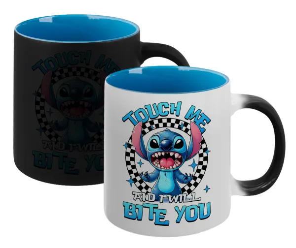 Stitch Touch Me And I Will Bite You — Μαγική εσωτερικό μπλε
