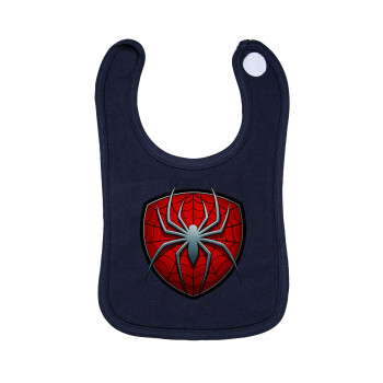 Spider-man, Σαλιάρα με Σκρατς 100% Organic Cotton Μπλε (0-18 months)