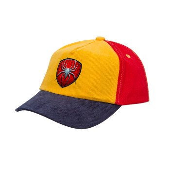 Spider-man, Children's Baseball Cap, 100% Cotton Drill, Yellow/Blue/Red (COTTON, CHILDREN'S, ONE SIZE)