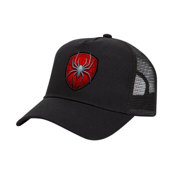Spider-man, Trucker Hat with Mesh, Black, (COTTON, KIDS, UNISEX, ONE SIZE)